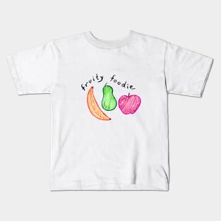 Fruity Foodie Cute Fruit Design Kids T-Shirt